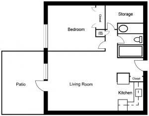 Chateau West - 1 Bedroom Suite C