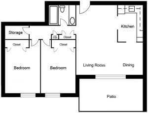Chateau West - 2 Bedroom Suite E
