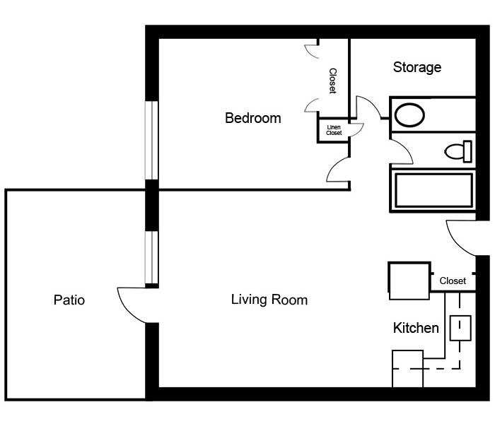 1 Bedroom - Suite C
