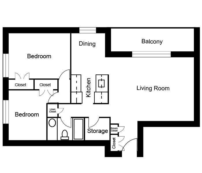 2 Bedroom - Suite A