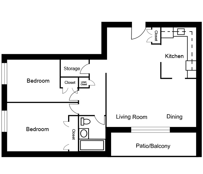2 Bedroom - Suite B